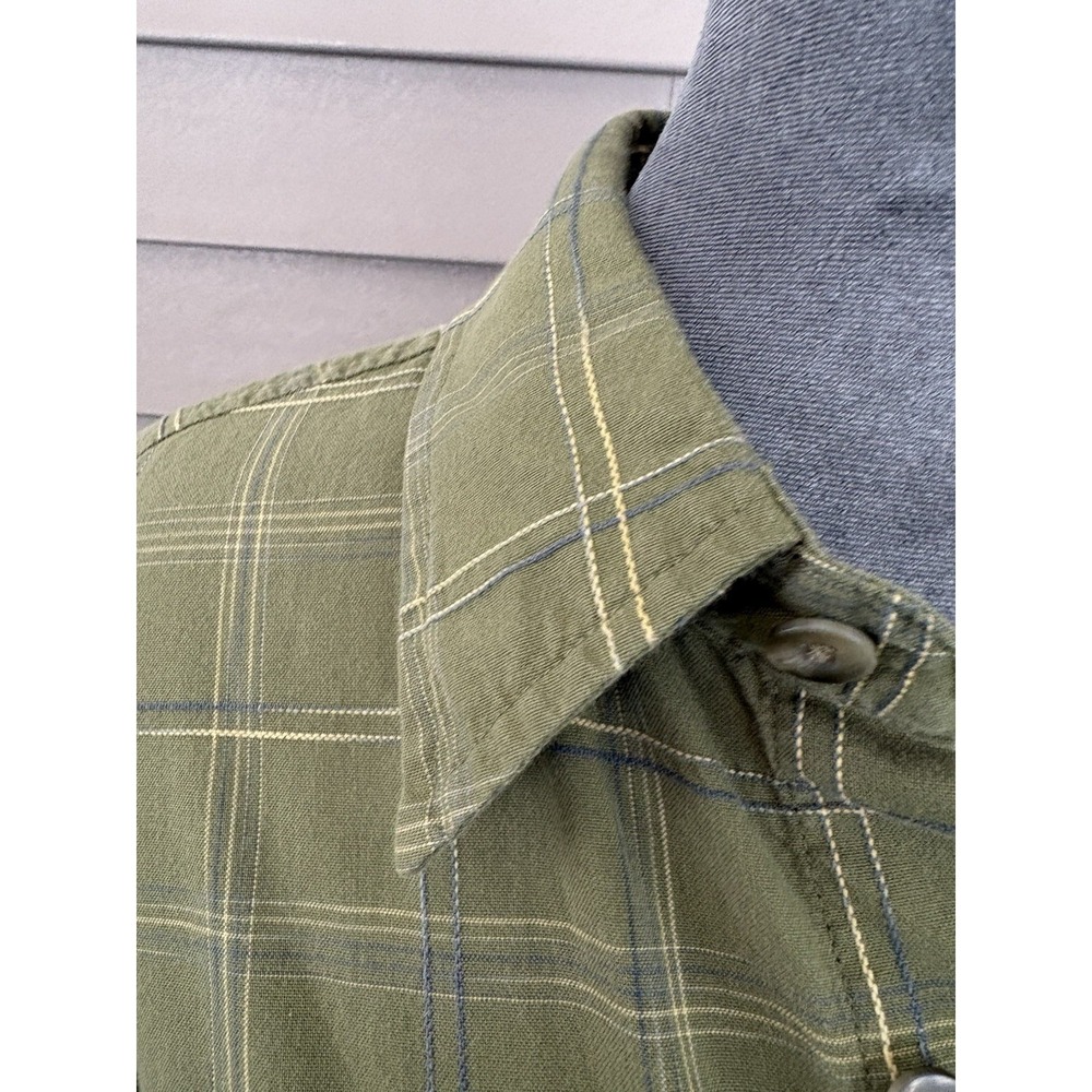 Vintage Cabella's Outfitters Series Men's Medium Short Sleeve Shirt Green‎ ECU - Picture 7 of 9